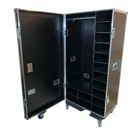 Flight case tipo armario para Frac y Calzado