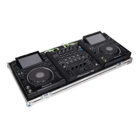 Flight case para 2 Pioneer CDJ3000 mas 1 Pioneer DJM900NXS2