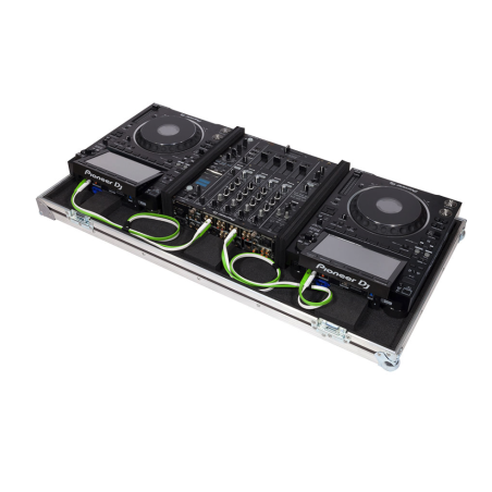 Flight case para 2 Pioneer CDJ3000 mas 1 Pioneer DJM900NXS2