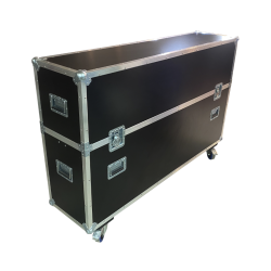 Flight cases para 2 Pantalla TV de 75"