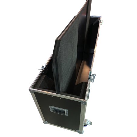 Flight cases para 2 Pantalla TV de 75"