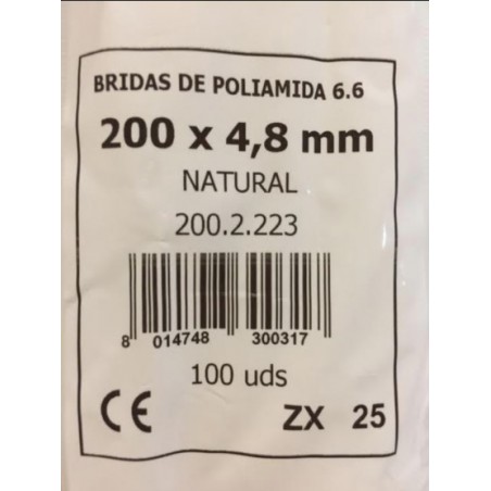 Bridas 280 x 3,6 Blanca